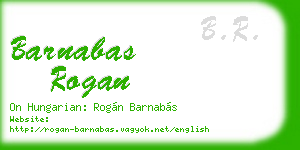 barnabas rogan business card